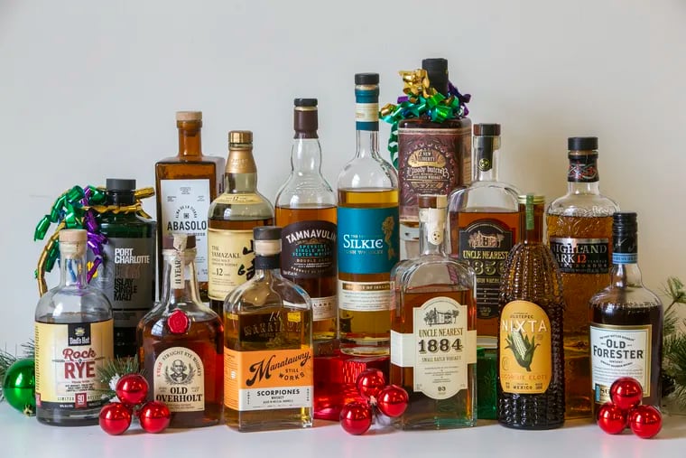Craig's Annual Holiday whisky / whiskey list. .