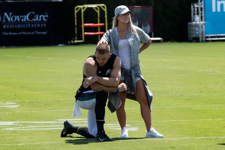 Julie Ertz will get to play on husband Zach's home field for the first time when the U.S. women's soccer team hosts Portugal at Lincoln Financial Field.