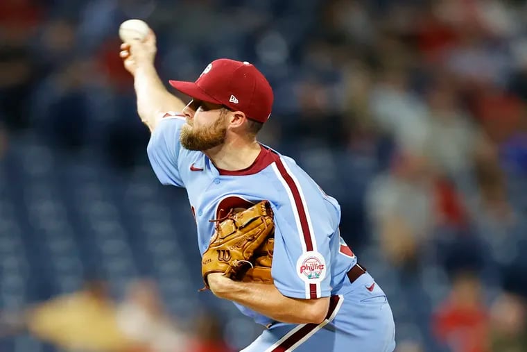 Phillies reliever Sam Coonrod spent most of the 2022 season on the injured list.
