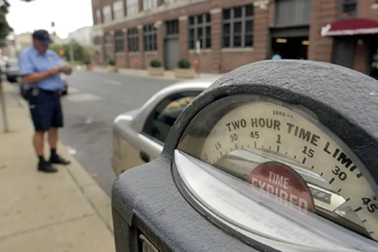 The Philadelphia Parking Authority announced that it will not institute a proposed rate hike at Center City parking meters that was set to take effect today. (David Swanson / Staff File Photo)