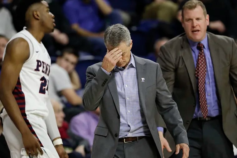 As he did at the Palestra a few days before, Steve Donahue watched his Penn team give up a bad loss to rival Princeton.