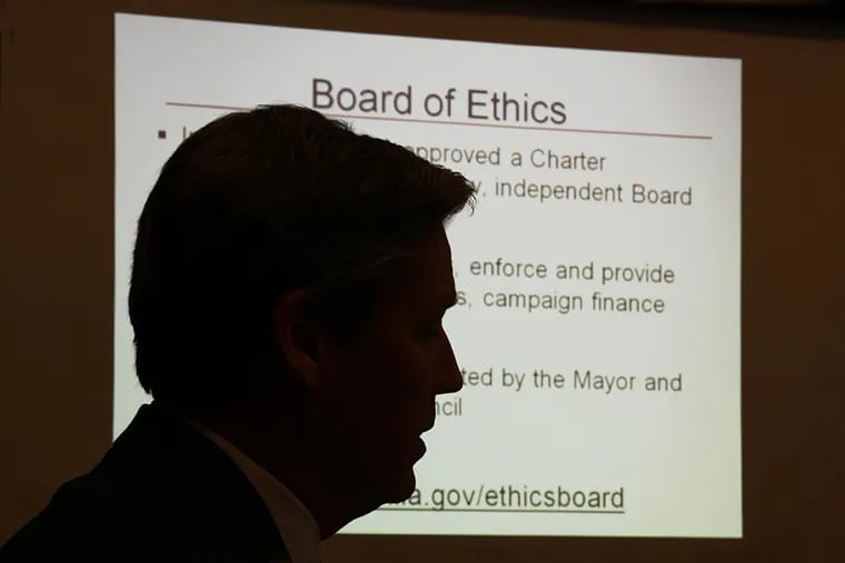 J. Shane Creamer Jr., the executive director of the Philadelphia Board of Ethics.