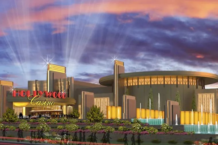 The Hollywood Casino Philadelphia as proposed by Penn National, in which some revenue would flow to the city. (Source: Penn National Gaming Inc.)