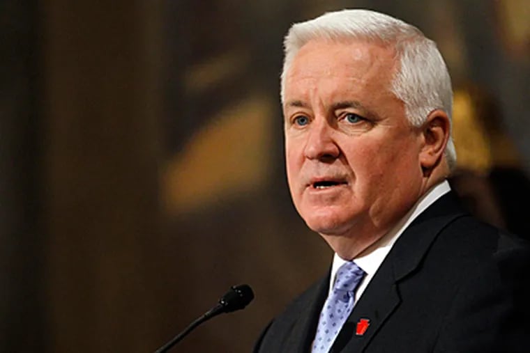 Gov. Corbett backs Pennsylvania's version of the law &quot;because it ... promotes business competition,&quot; a state spokeswoman said. (Matt Rourke / Associated Press)