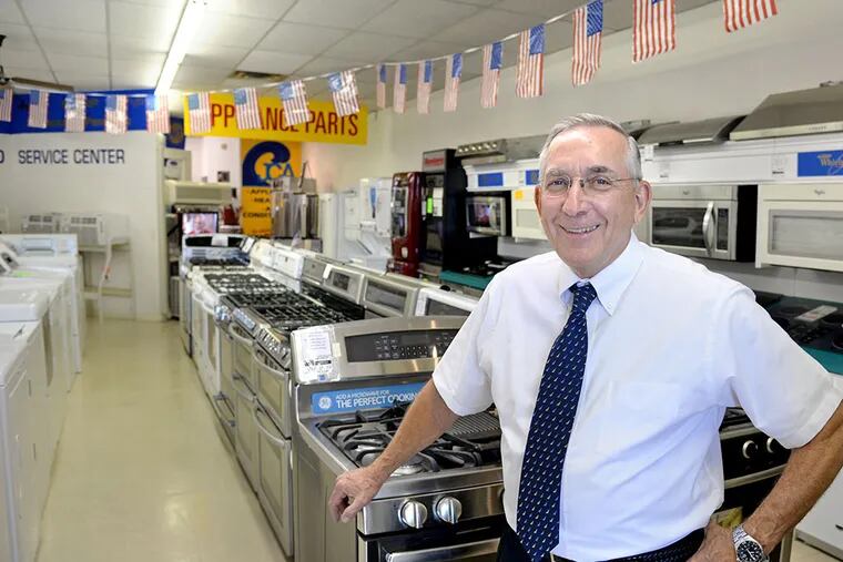Ralph Wolff, owner of Jersey Coast Appliance in Toms River, survived a recession and Hurricane Sandy, and now he is graduating from a national small-business education program funded by Goldman Sachs. (TOM GRALISH / Staff Photographer)