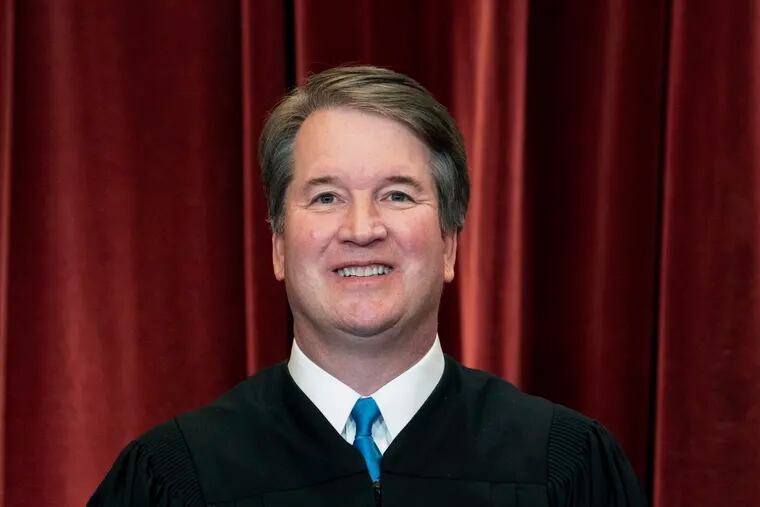 Associate Justice Brett Kavanaugh during a group photo at the Supreme Court in Washington on April 23, 2021.