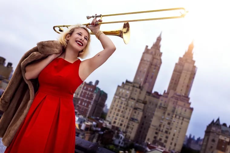 Trombonist/vocalist Hailey Brinnel whose new album ‘Beautiful Tomorrow’ releases March 17.