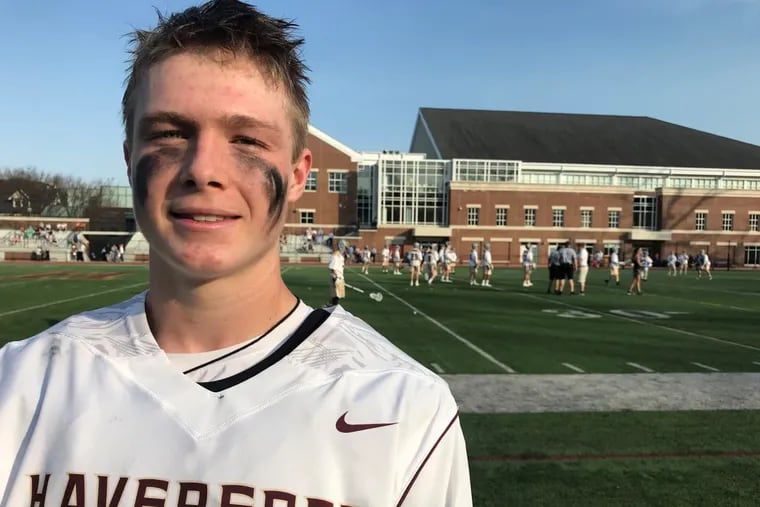Haverford School’s TJ Malone recorded four goals and two assists in Friday’s win over Penn Charter.