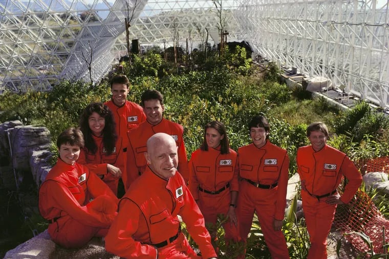 A group of the Biosphere 2 "biospherians," from the documentary "Spaceship Earth."