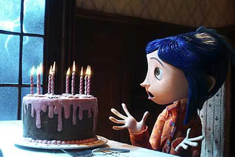 "Coraline" is a macabre mystery for children and a cautionary tale for their folks.