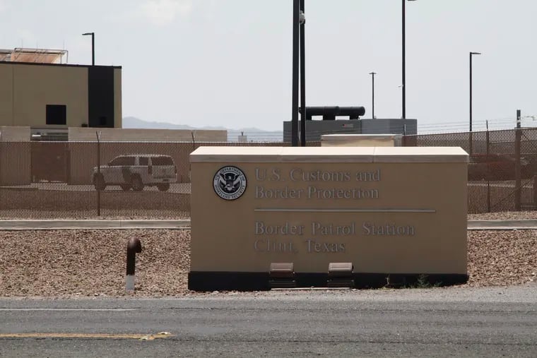 The entrance to the Border Patrol station in Clint, Texas, Wednesday, June 26, 2019.