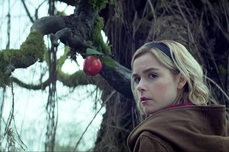 Kiernan Shipka stars as a teenager who's half-witch, half mortal in Netflix's "Chilling Adventures of Sabrina"
