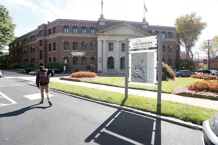 The University of the Sciences ranked No. 1 in the region, with a median income of $82,203 after loan payments, in the new College Scorecard database. (DAVID SWANSON/Staff Photographer)