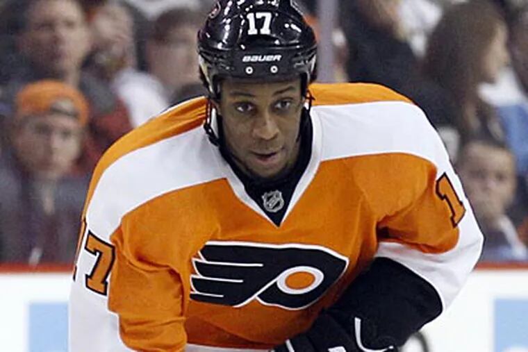 "It's disgusting," Wayne Simmonds said about racist comments on Twitter. (Yong Kim/Staff Photographer)