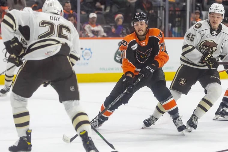 Tyson Foerster has impressed this season with the Lehigh Valley Phantoms and will represent the team at the upcoming AHL All-Star game.