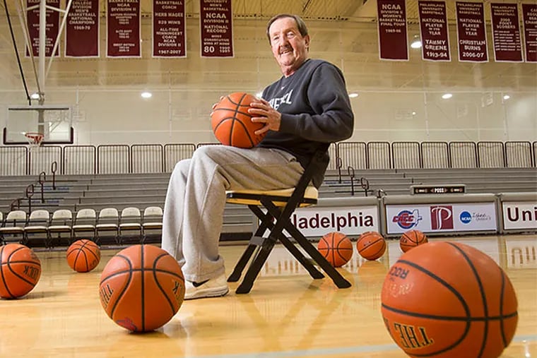 Philadelphia University's Herb Magee has been coaching at the school since 1967, when it was known as Textile. (Charles Fox/Staff Photographer)