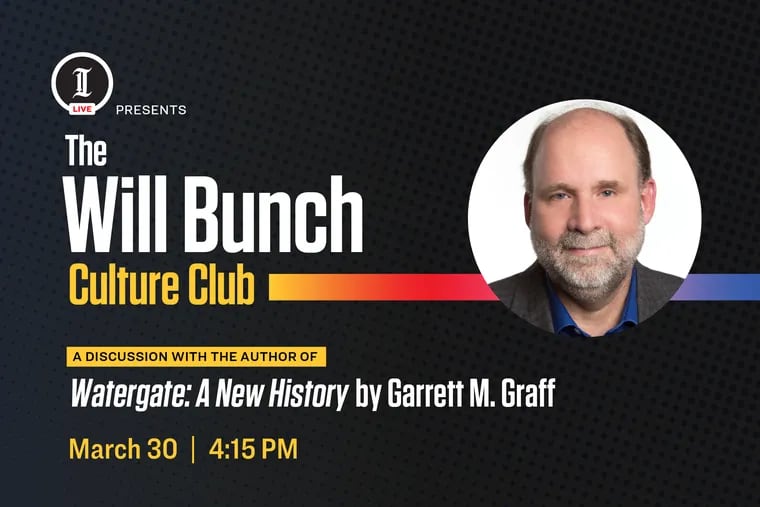 Join us for Inquirer LIVE: The Will Bunch Culture Club on March 30, 2022.