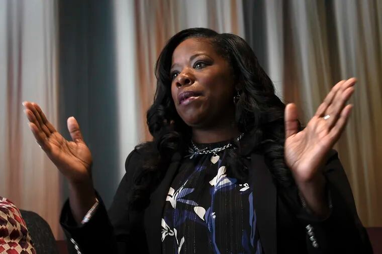 "I do not believe in the cash bail system," Prince George's State's Attorney Aisha Braveboy said during her "State of Justice" speech. MUST CREDIT: Washington Post photo by Bill O'Leary