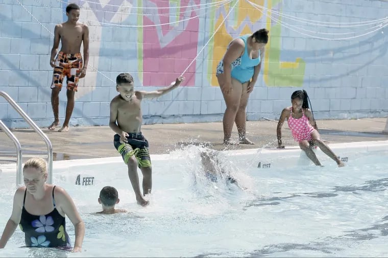 Bridesburg Pool almost didn't open this year. The aging basin had started to crack and it badly needed a full-scale replacement. The pool got a facelift that'll keep it functioning for this summer.