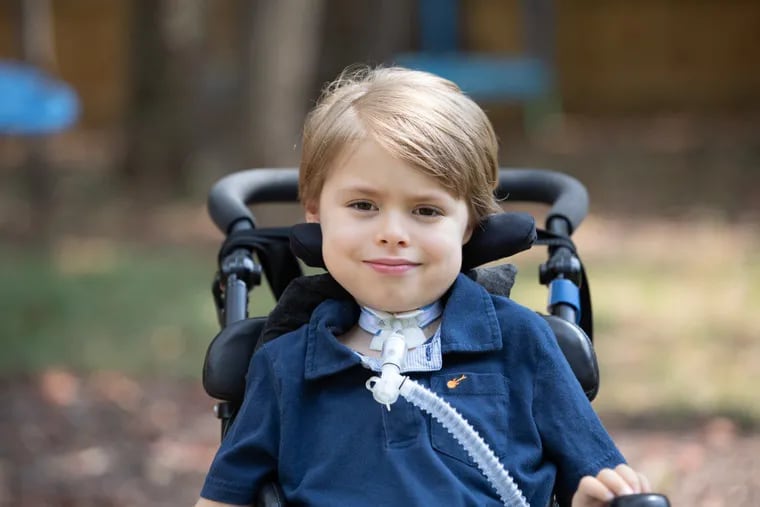 Fenton McEvoy, 6, was paralyzed above the waist in 2018 after falling ill with what seemed like a common cold. The Georgia boy traveled to Philadelphia in 2019 for a nerve-transfer surgery, but it did not work.
