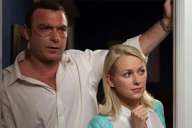 Liev Schreiber and Naomi Watts as homeschooling parents are among the many performers who pop up in "Movie 43".