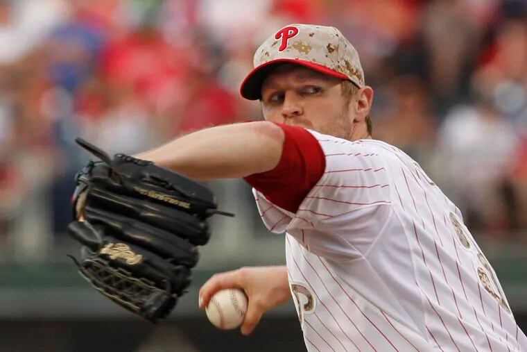 The Phillies' Kyle Kendrick at work in the sixth inning. (Ron Cortes/Staff Photographer)